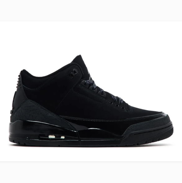 All-Black Lace-Up Sneakers with Glossy Trim