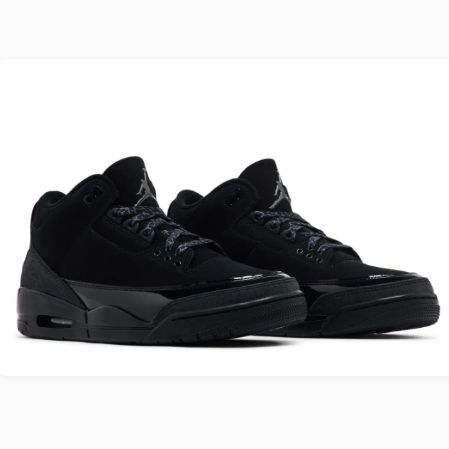 All-Black Lace-Up Sneakers with Glossy Trim